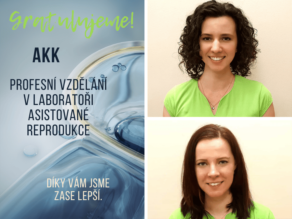 Profesní vzdělání v laboratoři asistované reprodukce: Eliška Smyčková a Sandra Matejová úspěšně složily zkoušky AKK 7 - Sanatorium Helios CZ