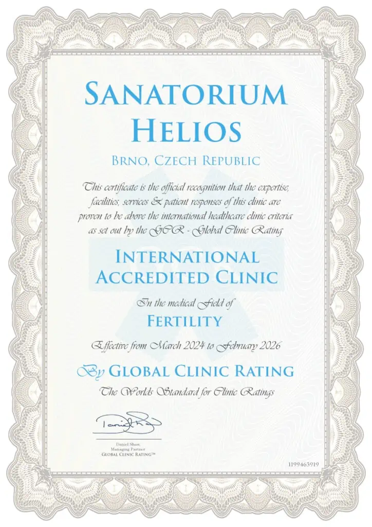 Certifikace a akreditace 14 - Sanatorium Helios CZ akreditace