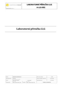 Laboratorní příručka LLG 1 - Sanatorium Helios CZ