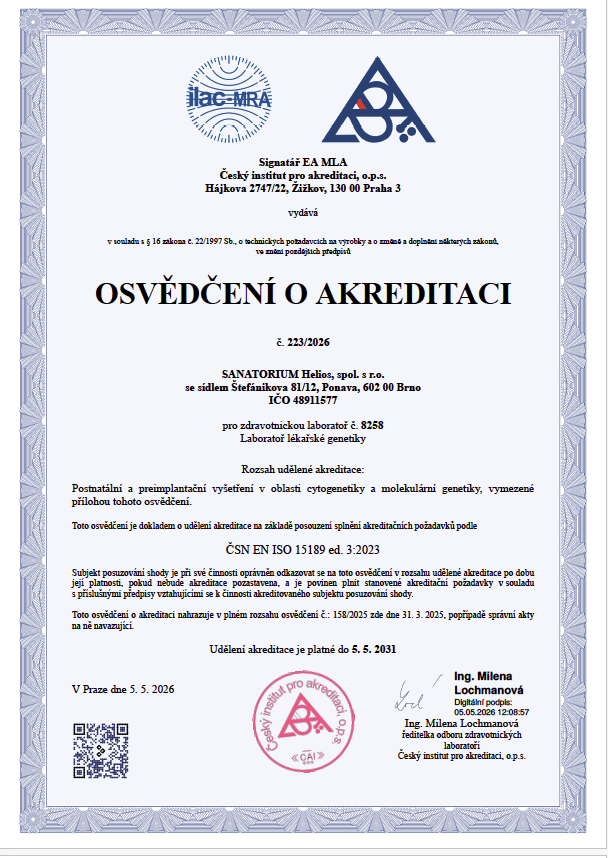 Akreditace LLG